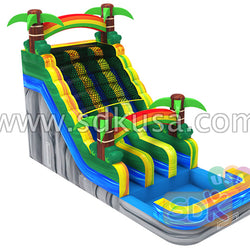 GWS-361 Palm tree dual water slide