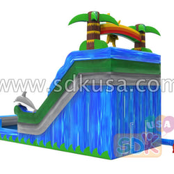 GWS-363 Sunshine Dolphin dual water slide