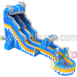 GWS-368 Dolphin wave water slide n slip