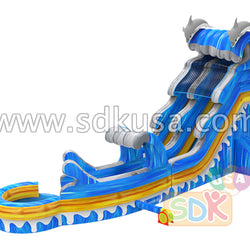 GWS-368 Dolphin wave water slide n slip
