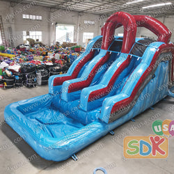 GWS-384 3 lanes water slide