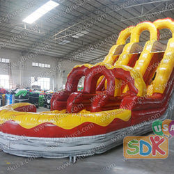 GWS-386 Dual lane water slides