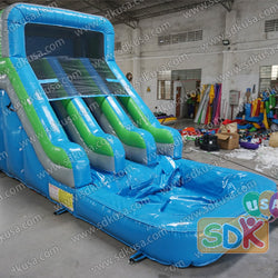 GWS-387 Backyard water slide dual lane