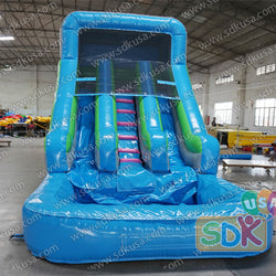GWS-387 Backyard water slide dual lane