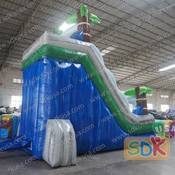 GWS-389 Jungle trees water slide with pool
