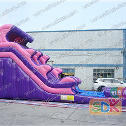GWS-391 Purple marble water slide