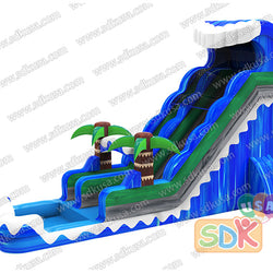 GWS-400 22 Ft Blue Crush Water Slide