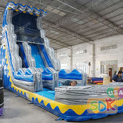GWS-407 Blue wave water slide