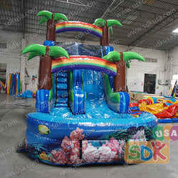 GWS-409 Under the sea water slide