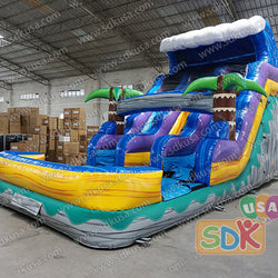 GWS-414 Wave dual lane water slide