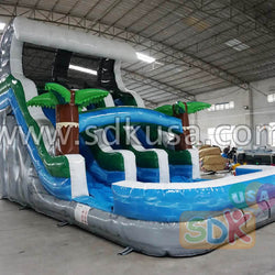 GWS-087 Grey marble wave water slide