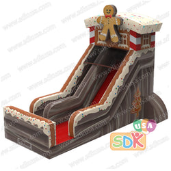 GX-057 Gingerbread man inflatable slide