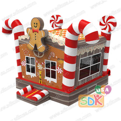 GX-058   Candy cane bounce house